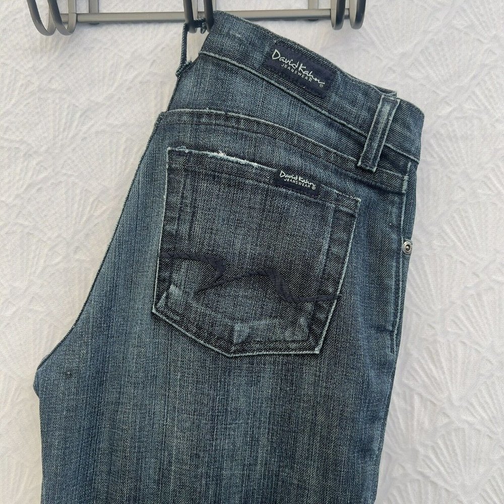 WOMEN BLUE DAVID KAHIM JEANS DENIM WEAR CUT#1176 STYLE 3500   Flex Ultra  SIZE 0